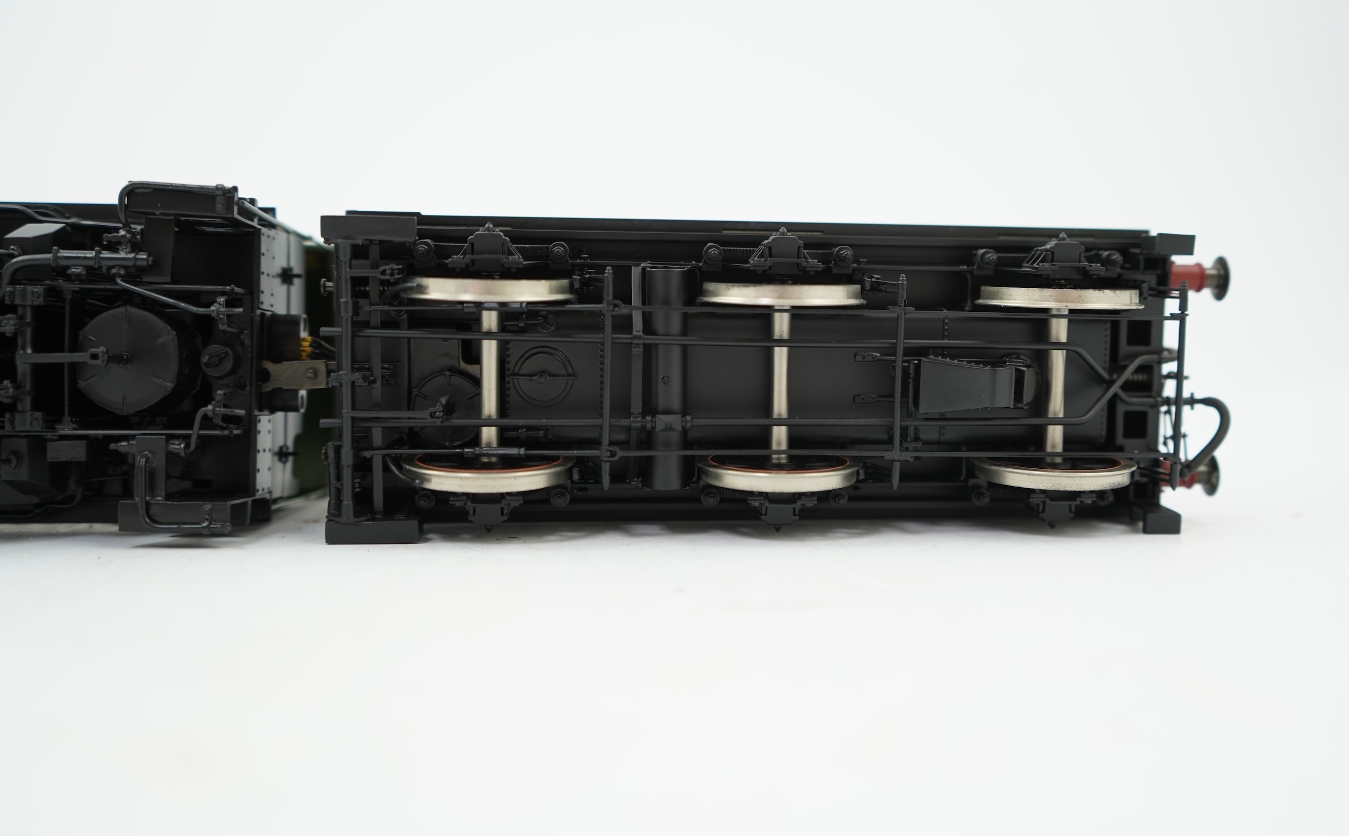 An 0 gauge Masterpiece Models model of GWR Class 28xx, 2884, 2-8-0 tender locomotive, powered for two rail operation, with original box.